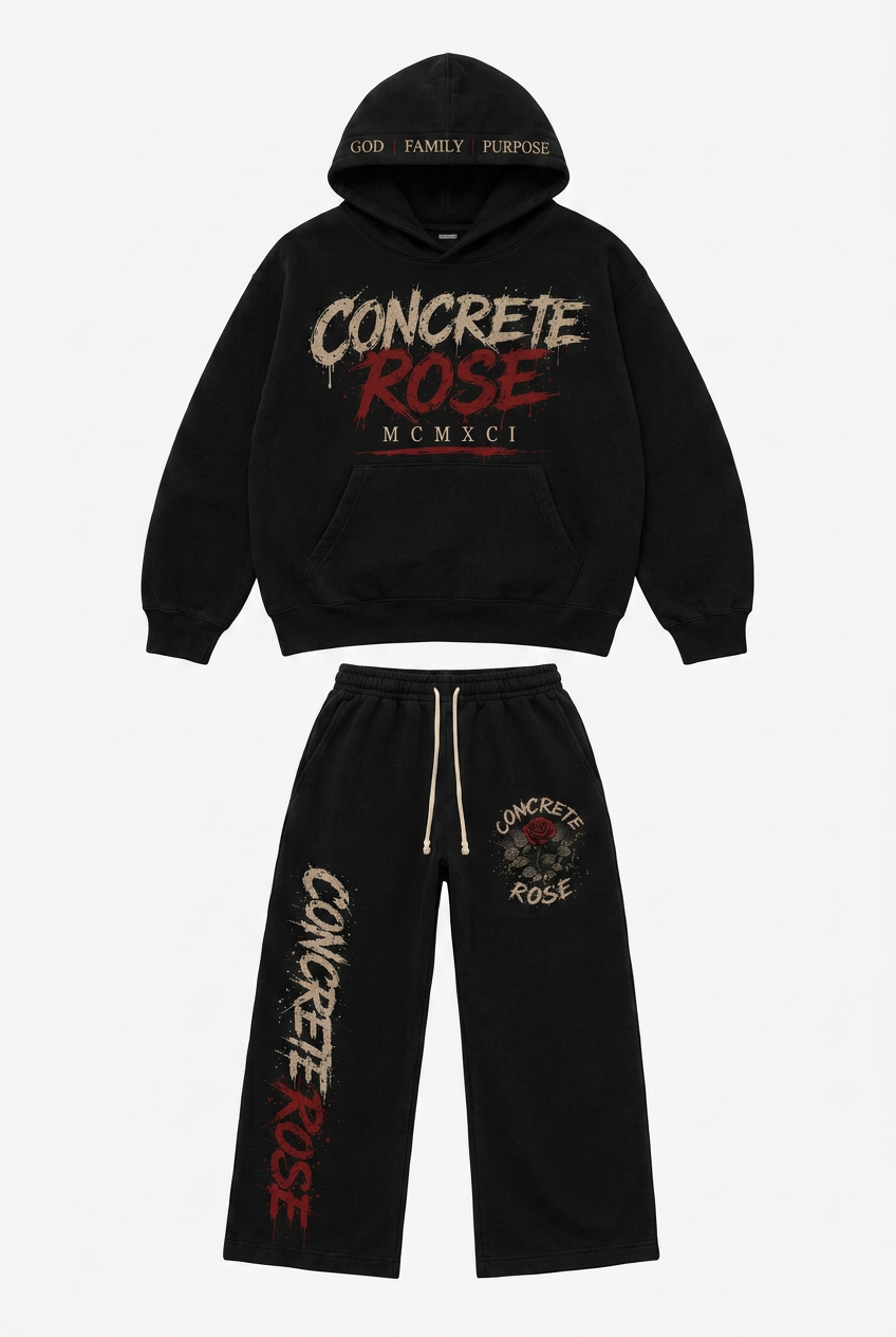 Concrete Rose Sweatsuit