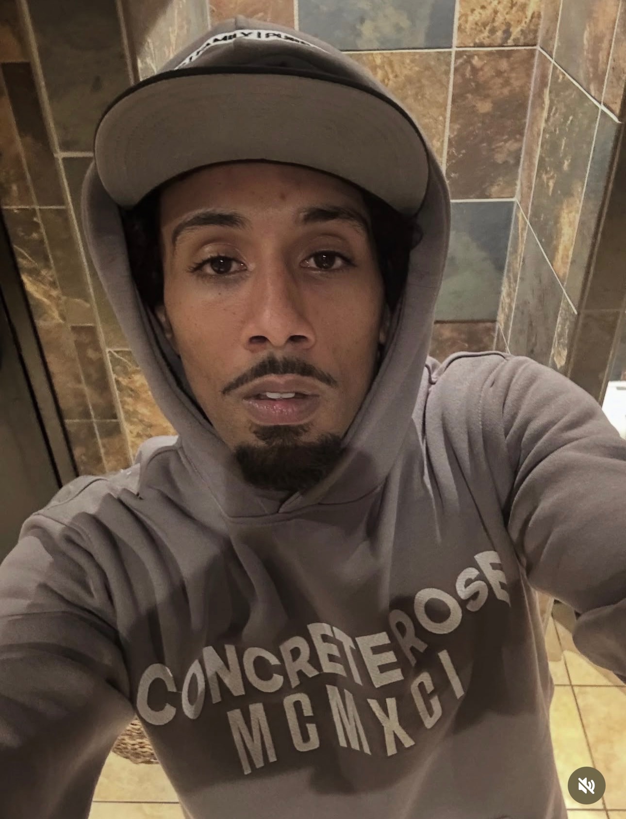 Portrait in a Concrete Rose 91 hoodie and cap